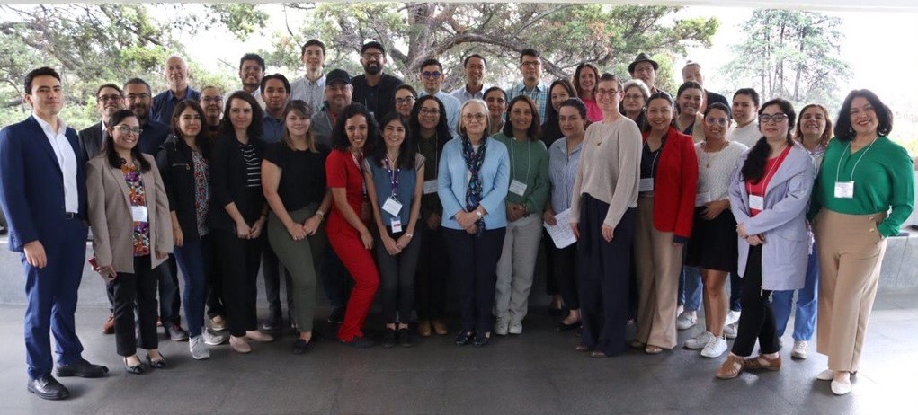 a group of more than researchers at INGER in Mexico City in July 2023