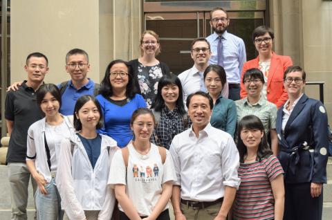 A group of East Asian Fellows and Cochlear Center faculty