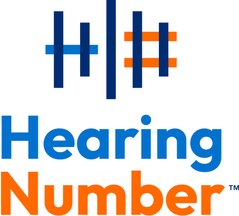 Trademarked Hearing Number campaign logo